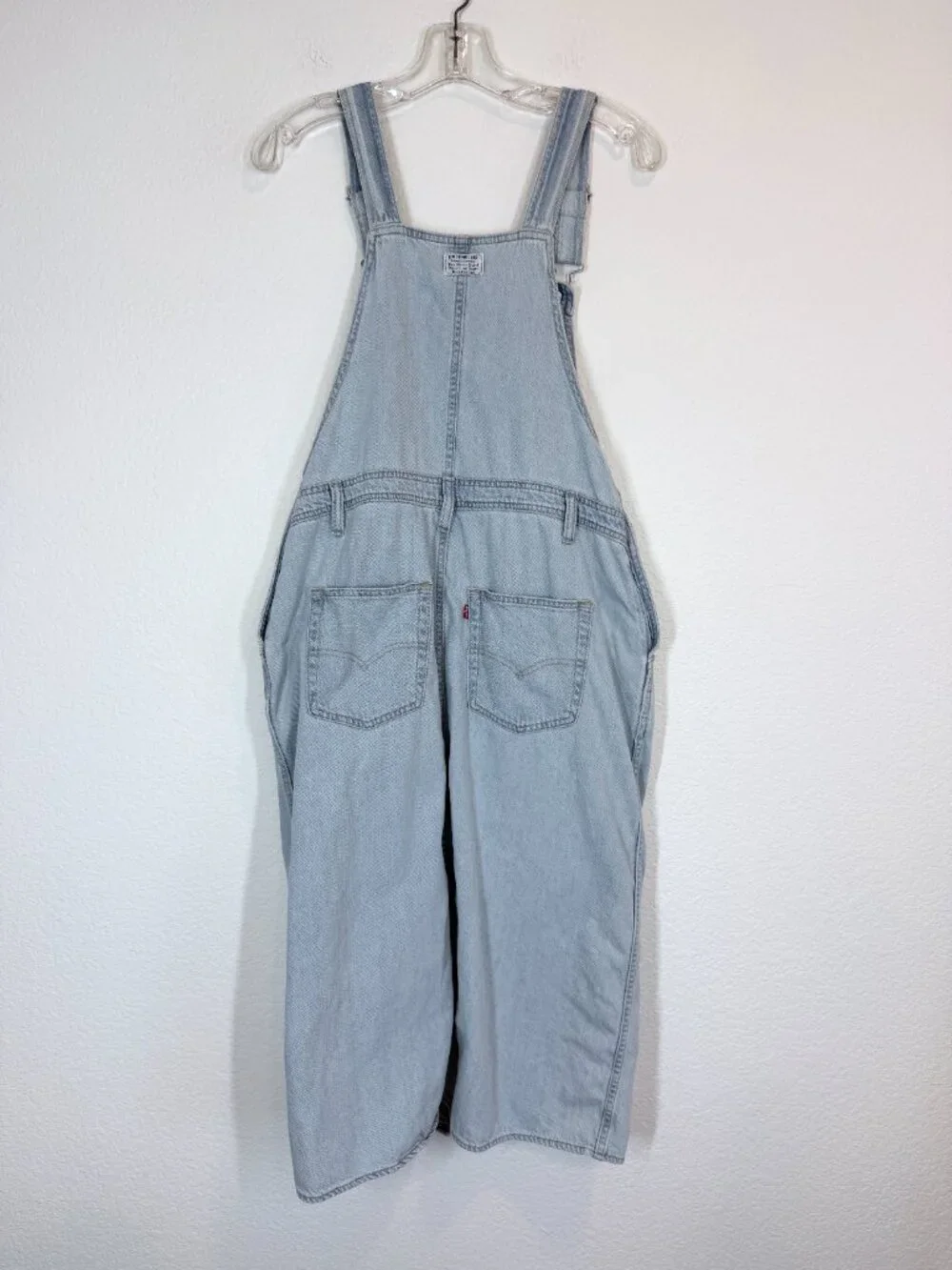 Levi's Denim Overall Dress Bib Jumper Pinafore Light Wash Y2K 90s Small - Picture 3 of 11